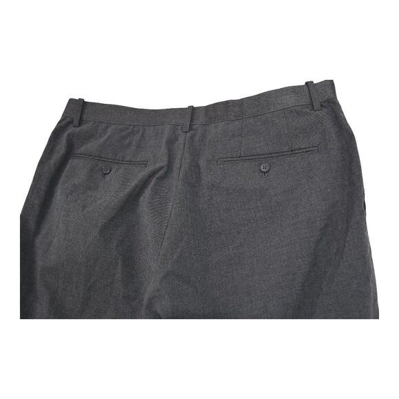 Uniqlo Pants Mens Size Large (36x38) Gray Ezy Ankle Length Dress Pants - Picture 4 of 9